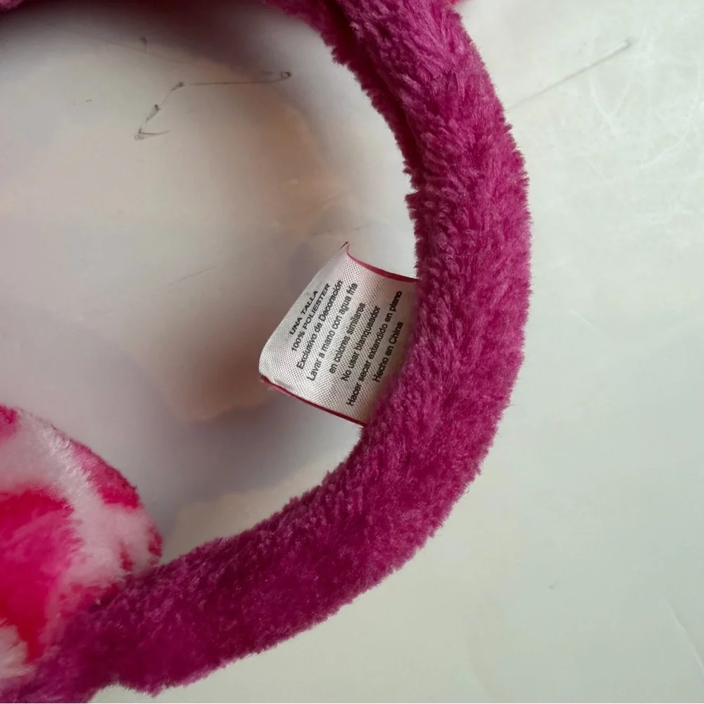 Hello Kitty Pink and White Polka Dot Kids Earmuffs